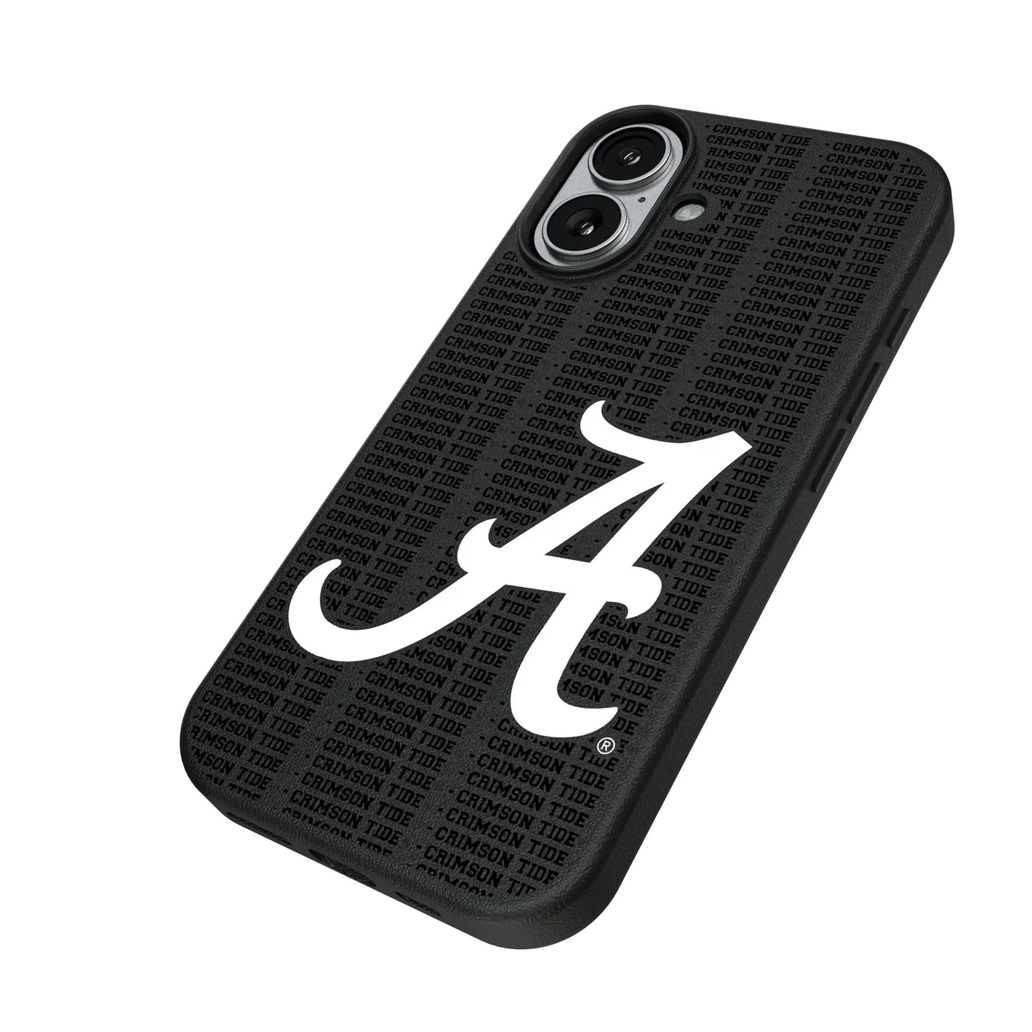 University of Alabama Crimson Tide Script A Text Backdrop MagSafe Compatible Phone Case for Apple iPhone