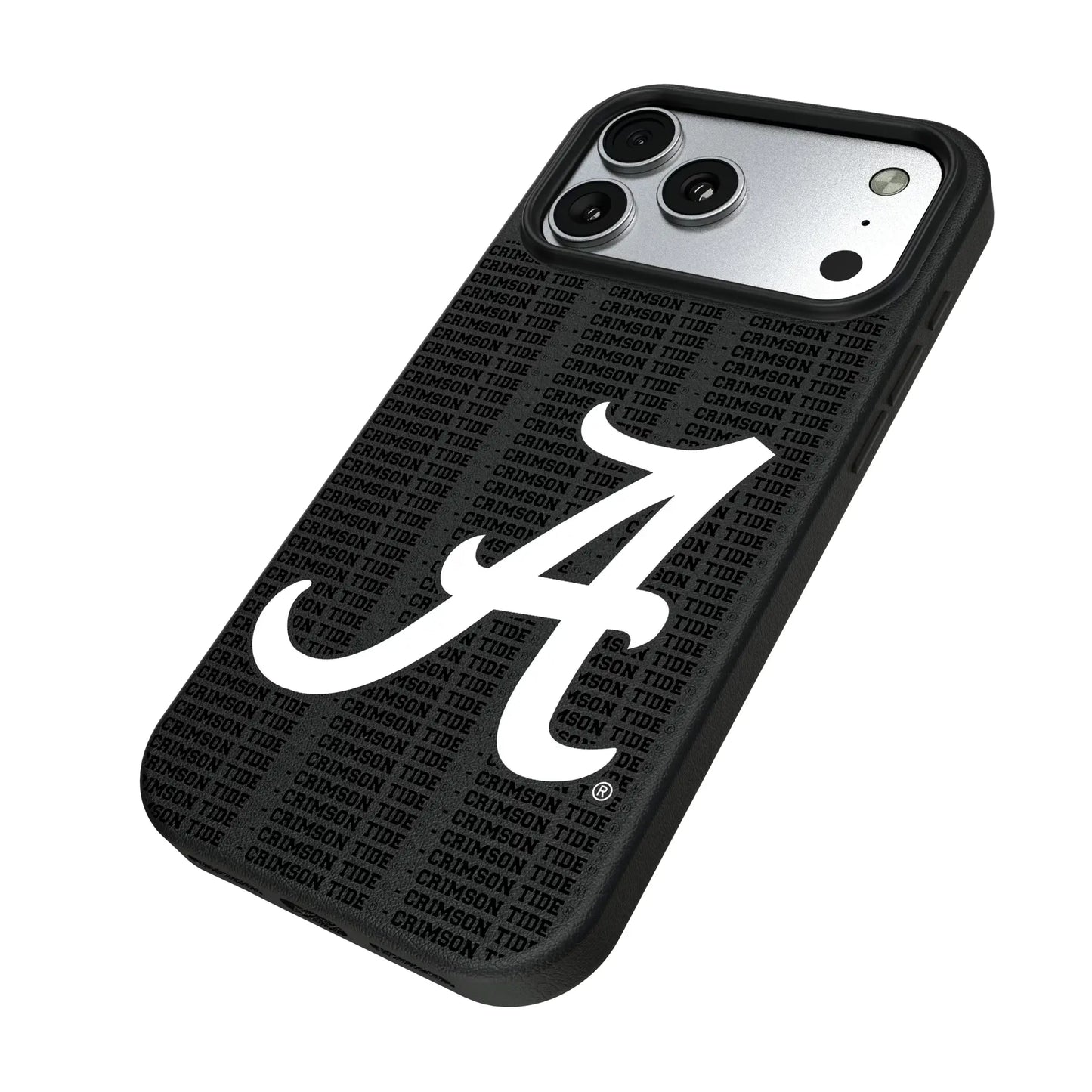 University of Alabama Crimson Tide Script A Text Backdrop MagSafe Compatible Phone Case for Apple iPhone