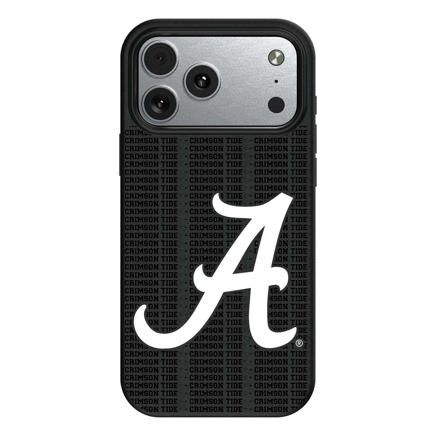University of Alabama Crimson Tide Script A Text Backdrop MagSafe Compatible Phone Case for Apple iPhone
