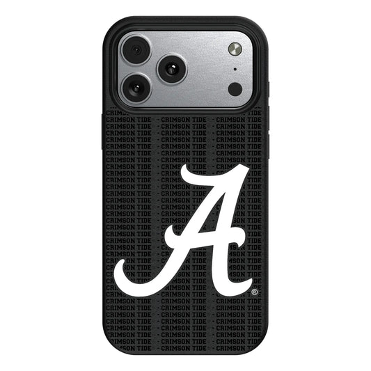 University of Alabama Crimson Tide Script A Text Backdrop MagSafe Compatible Phone Case for Apple iPhone