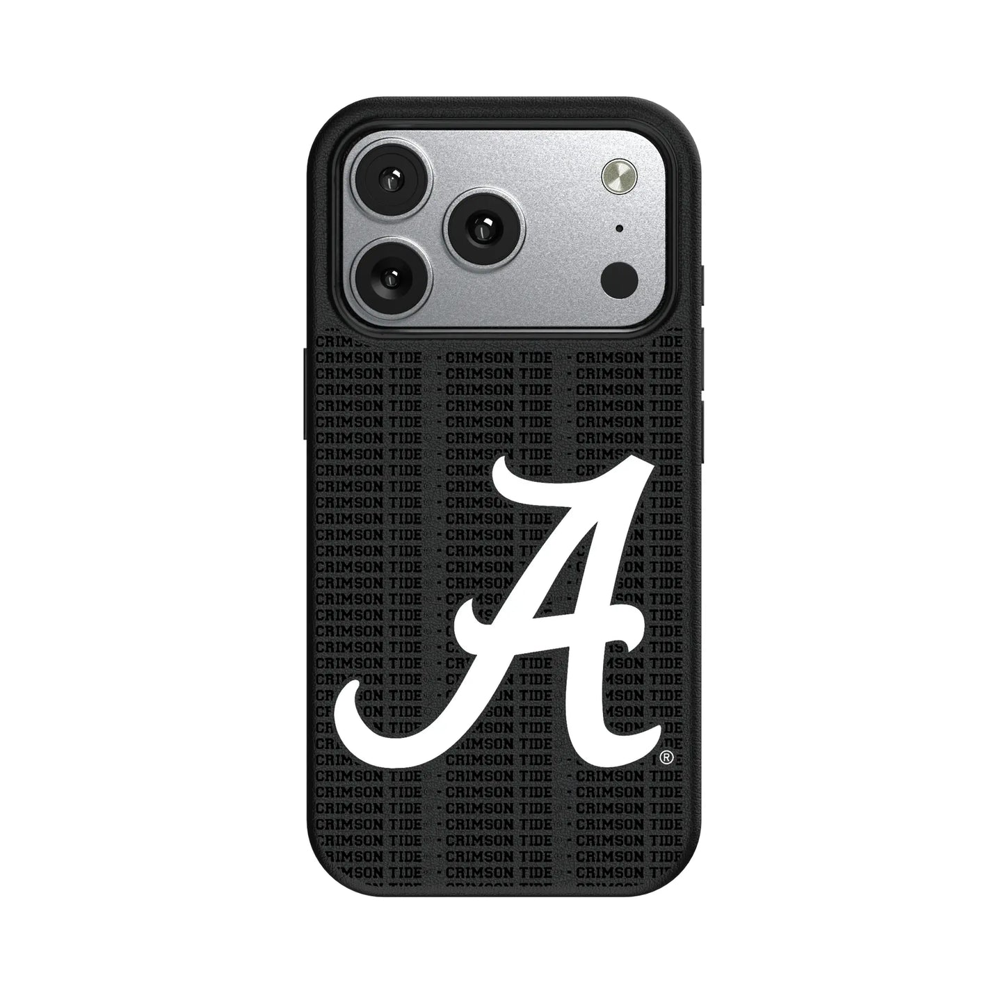University of Alabama Crimson Tide Script A Text Backdrop MagSafe Compatible Phone Case for Apple iPhone