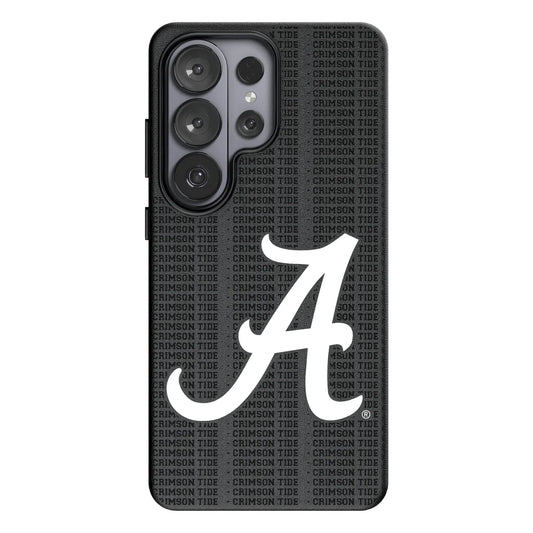 University of Alabama Crimson Tide Script A Text Backdrop MagSafe Compatible Phone Case for Samsung Galaxy