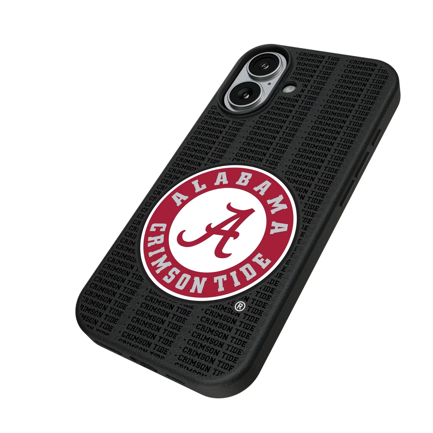 University of Alabama Crimson Tide Text Backdrop MagSafe Compatible Phone Case for Apple iPhone