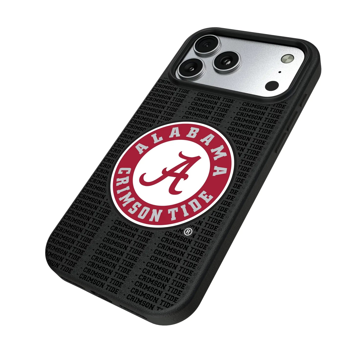University of Alabama Crimson Tide Text Backdrop MagSafe Compatible Phone Case for Apple iPhone
