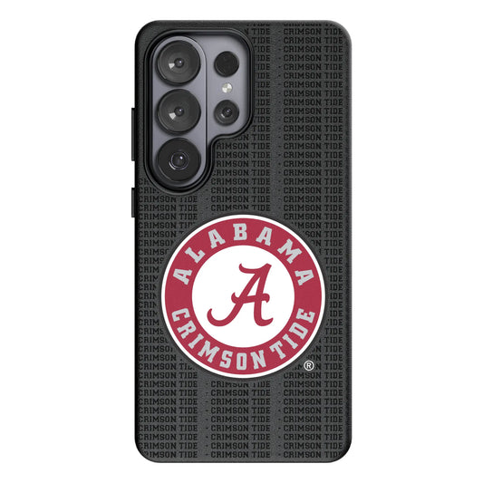 University of Alabama Crimson Tide Text Backdrop MagSafe Compatible Phone Case for Samsung Galaxy