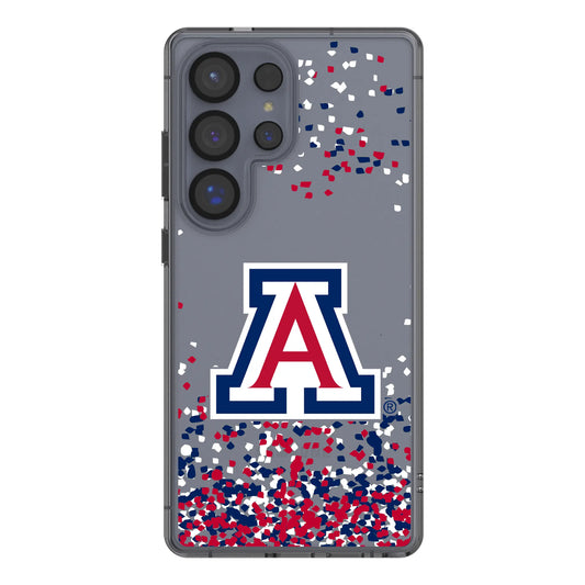 University of Arizona Wildcats Confetti Clear Phone Case for Samsung Galaxy