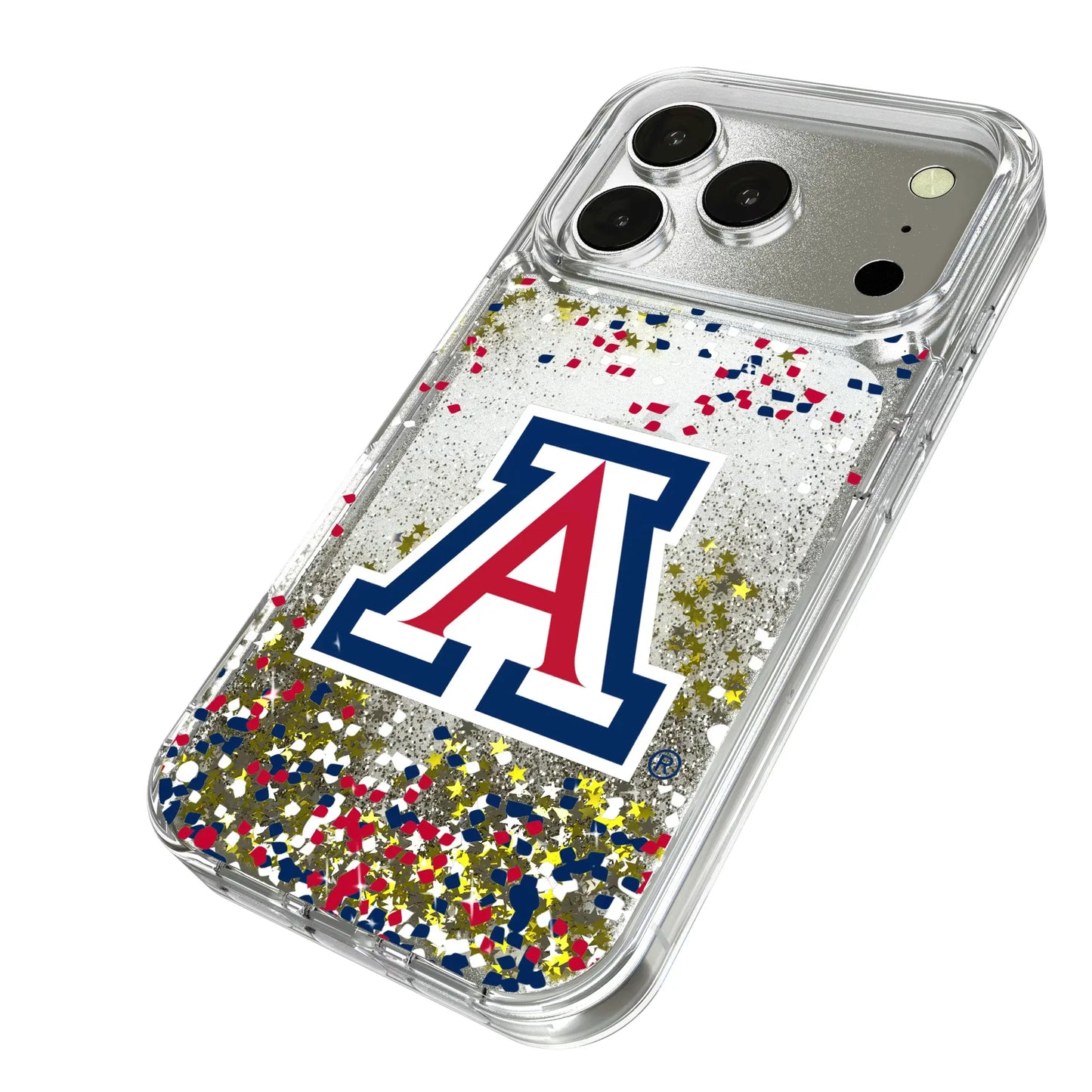 University of Arizona Wildcats Confetti Glitter Phone Case for Apple iPhone