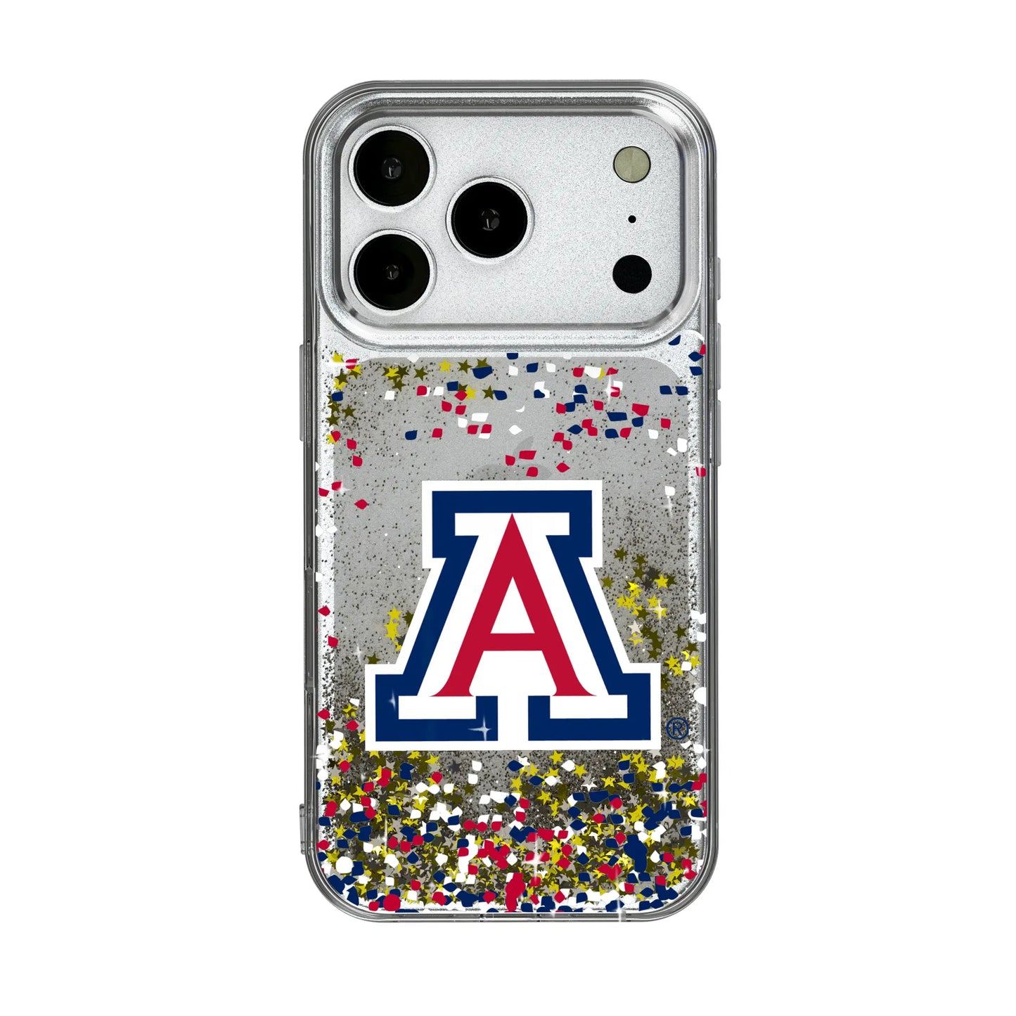University of Arizona Wildcats Confetti Glitter Phone Case for Apple iPhone