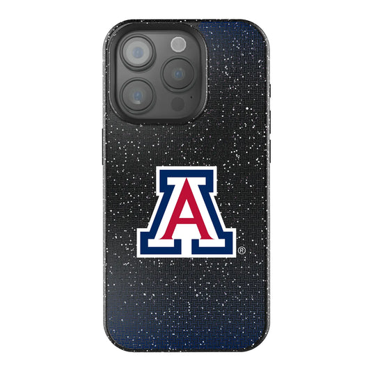 University of Arizona Wildcats Linen Black Bling Phone Case for Apple iPhone