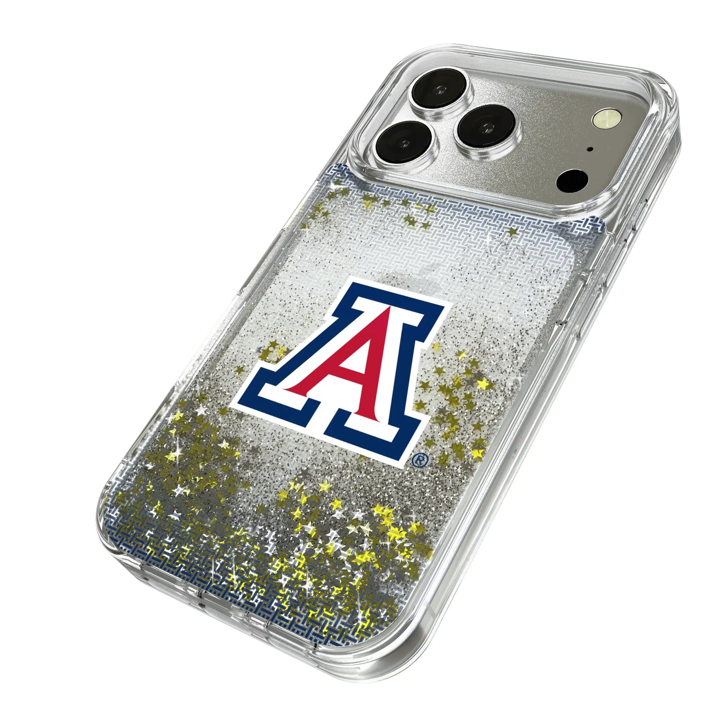 University of Arizona Wildcats Linen Glitter Phone Case for Apple iPhone