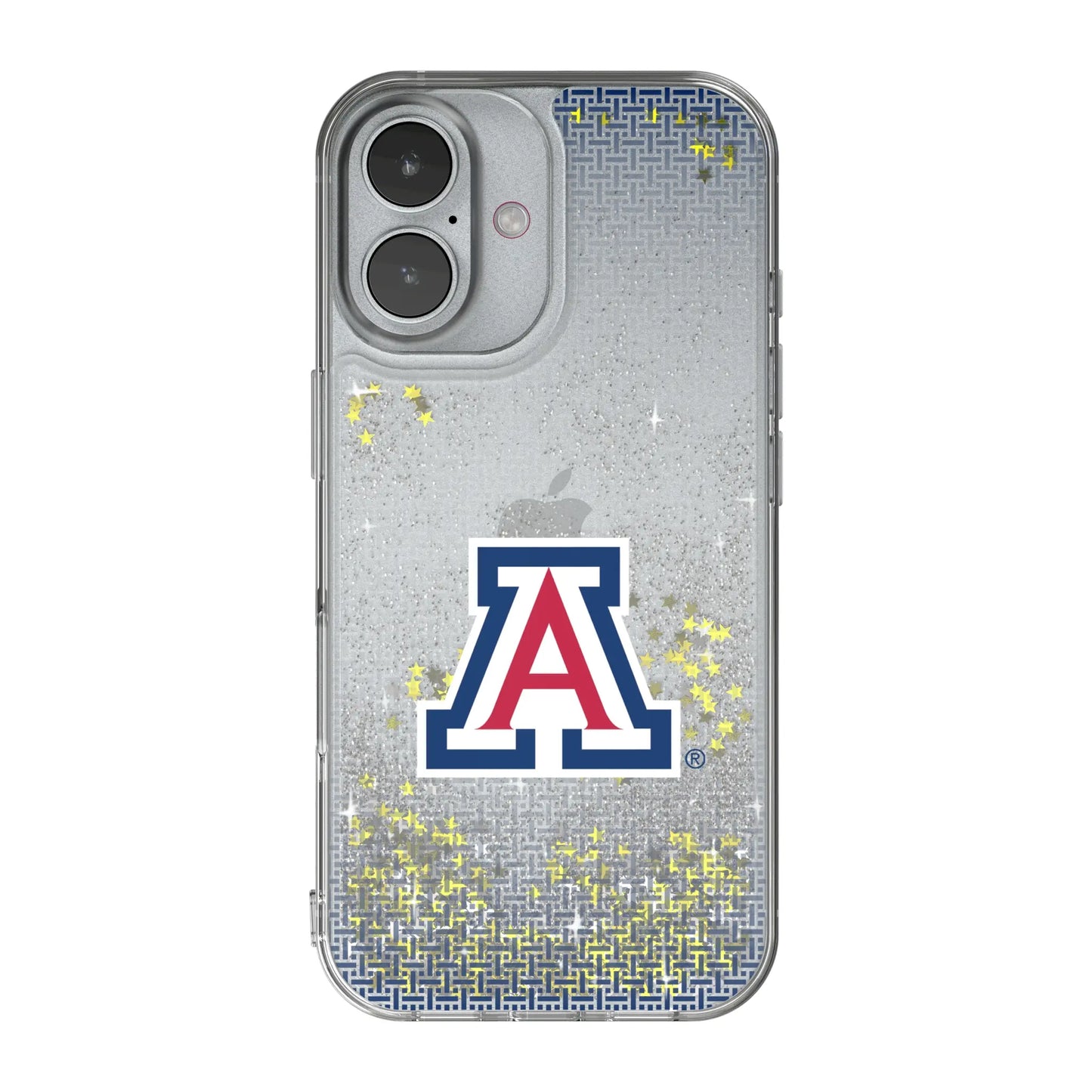 University of Arizona Wildcats Linen Glitter Phone Case for Apple iPhone