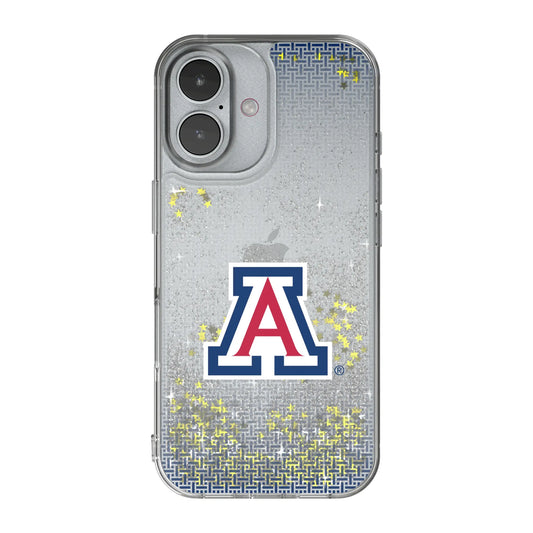 University of Arizona Wildcats Linen Glitter Phone Case for Apple iPhone