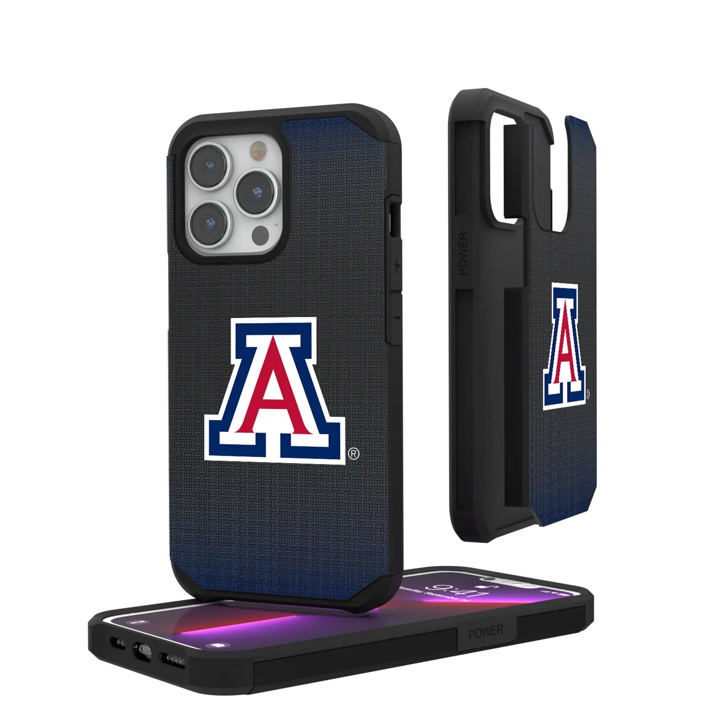 University of Arizona Wildcats Linen Rugged Phone Case for Apple iPhone