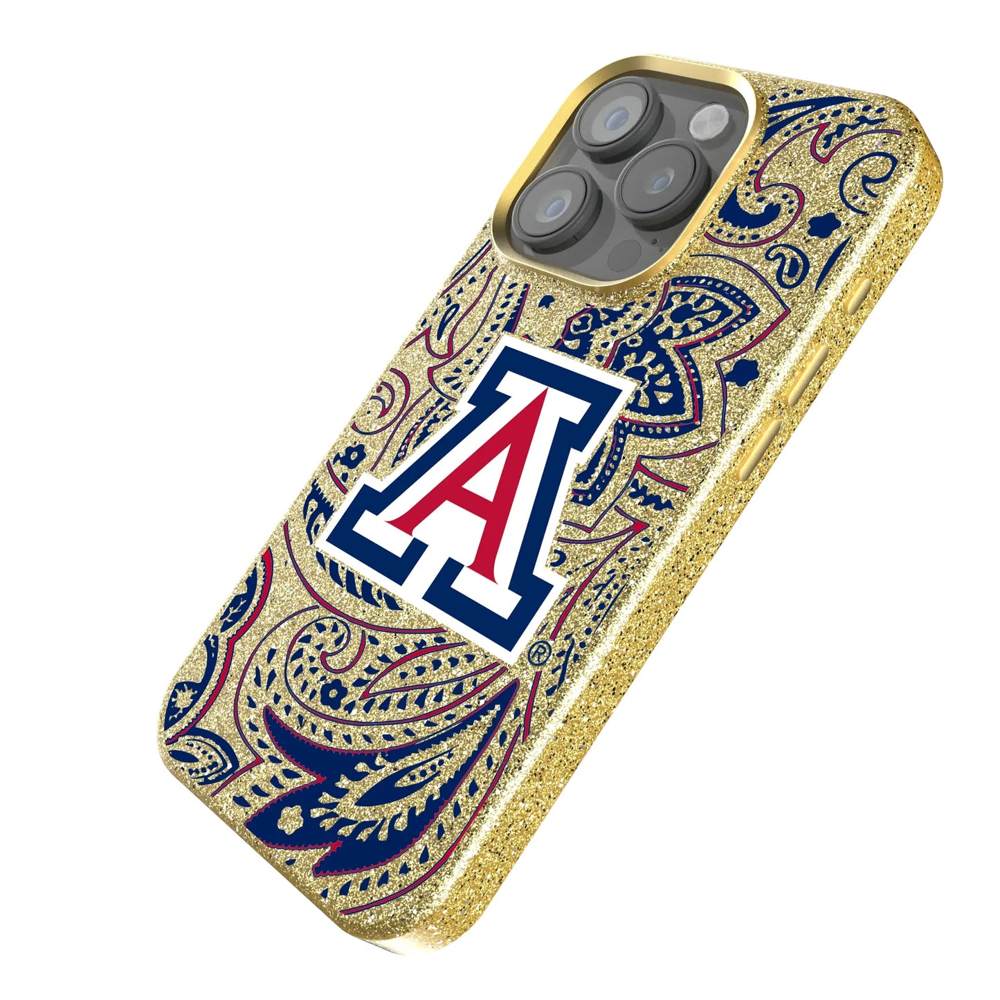 University of Arizona Wildcats Paisley Bling Phone Case for Apple iPhone