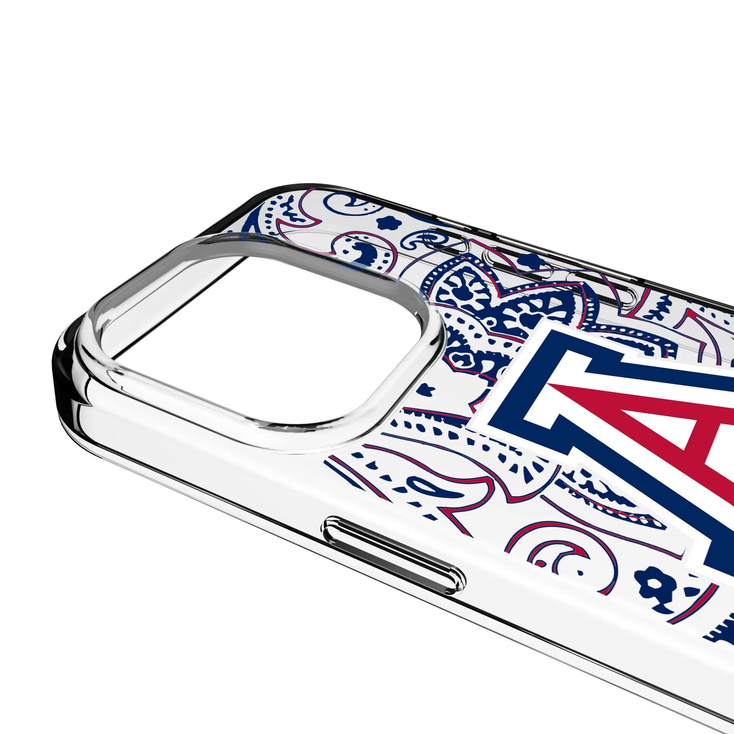 University of Arizona Wildcats Paisley Clear Phone Case for Apple iPhone