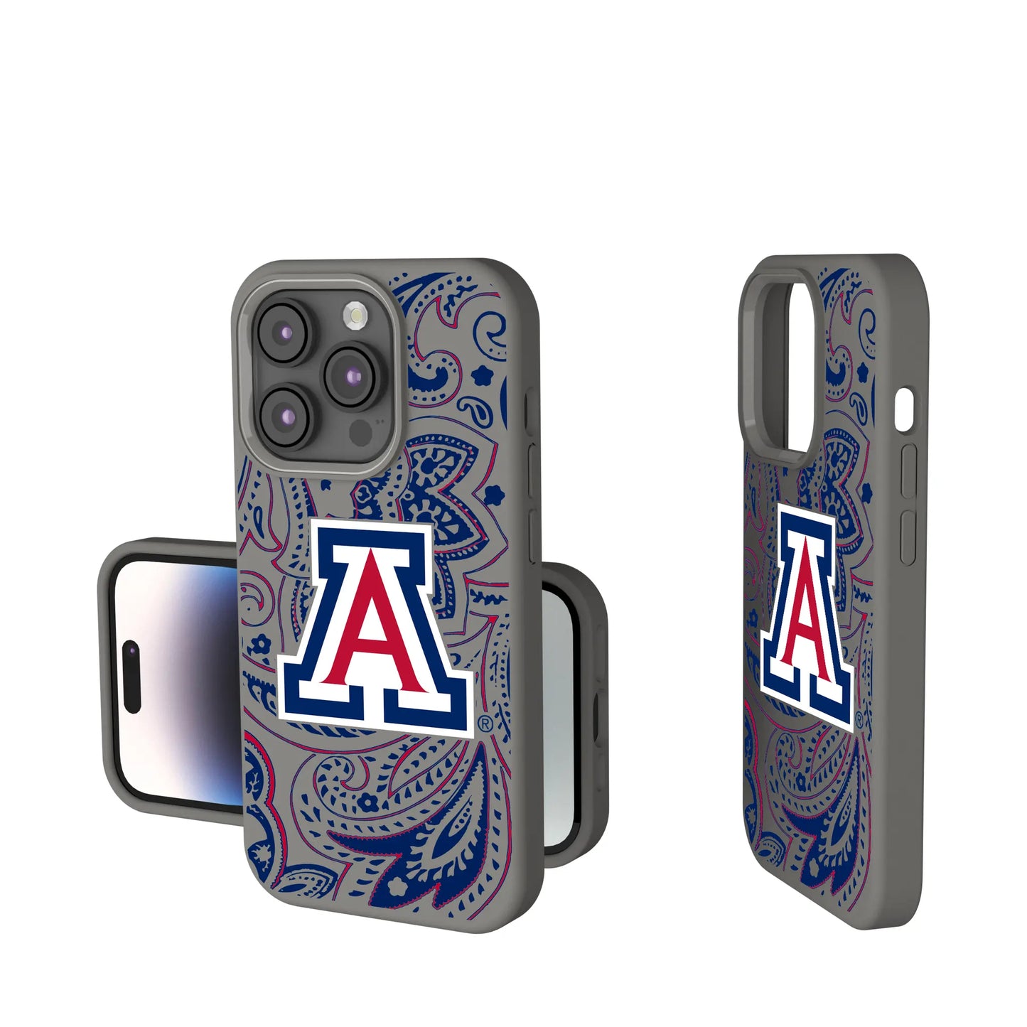 University of Arizona Wildcats Paisley Soft Touch Phone Case for Apple iPhone