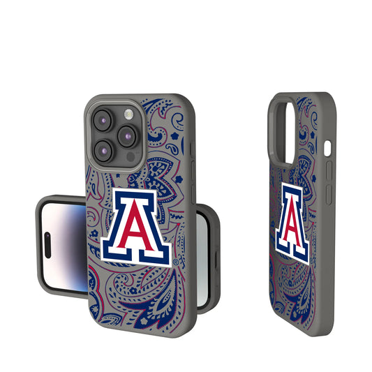 University of Arizona Wildcats Paisley Soft Touch Phone Case for Apple iPhone