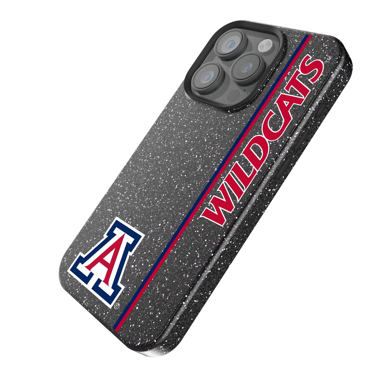 University of Arizona Wildcats Sidebar Black Bling Phone Case for Apple iPhone