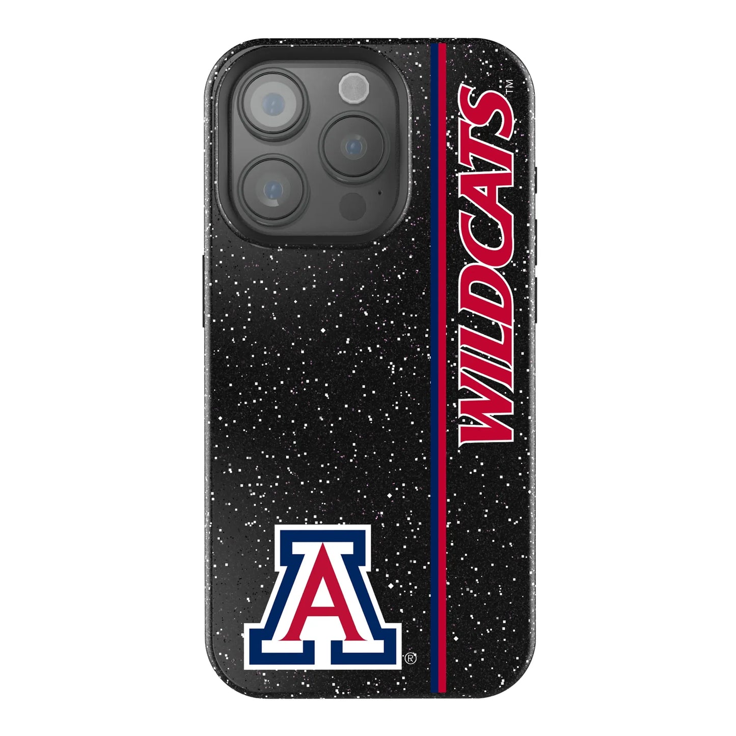 University of Arizona Wildcats Sidebar Black Bling Phone Case for Apple iPhone