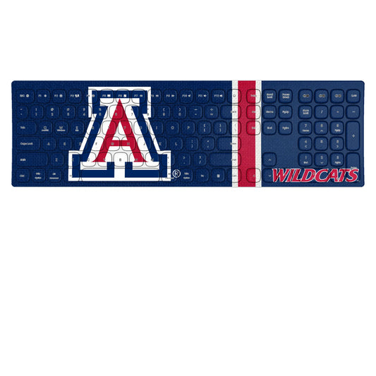 University of Arizona Wildcats Stripe Curved Wireless Keyboard