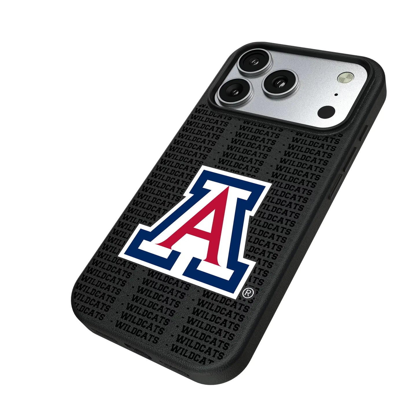 University of Arizona Wildcats Text Backdrop MagSafe Compatible Phone Case for Apple iPhone