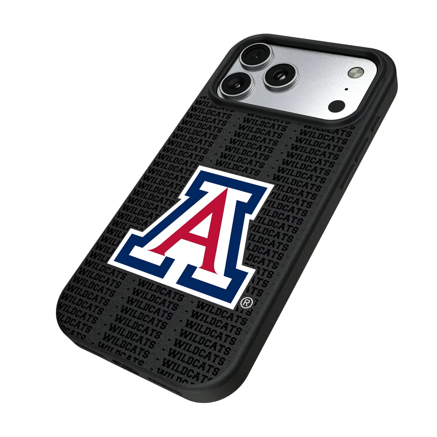 University of Arizona Wildcats Text Backdrop MagSafe Compatible Phone Case for Apple iPhone