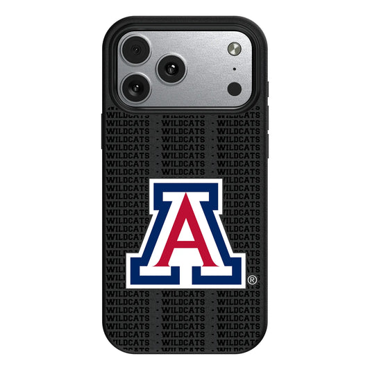 University of Arizona Wildcats Text Backdrop MagSafe Compatible Phone Case for Apple iPhone