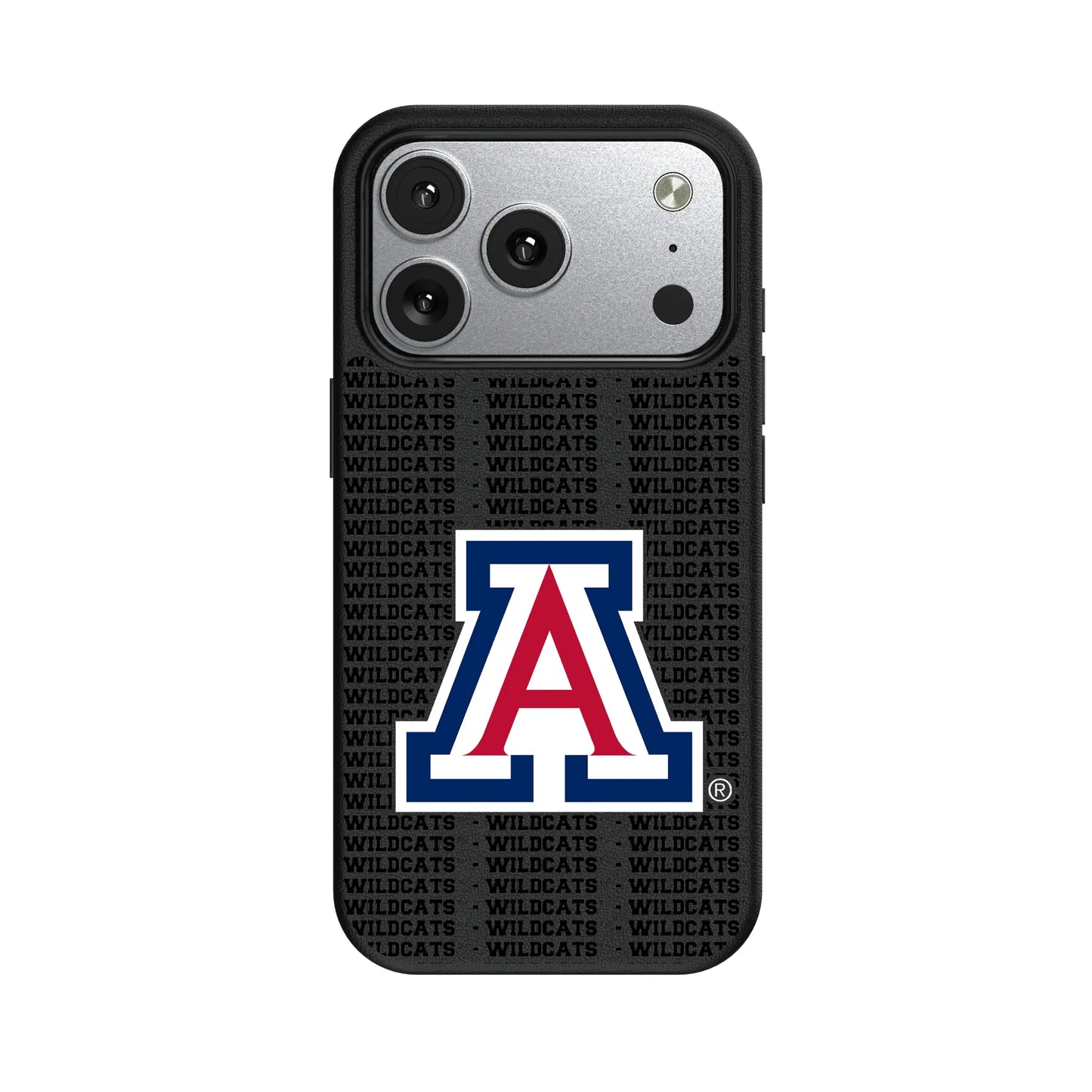 University of Arizona Wildcats Text Backdrop MagSafe Compatible Phone Case for Apple iPhone