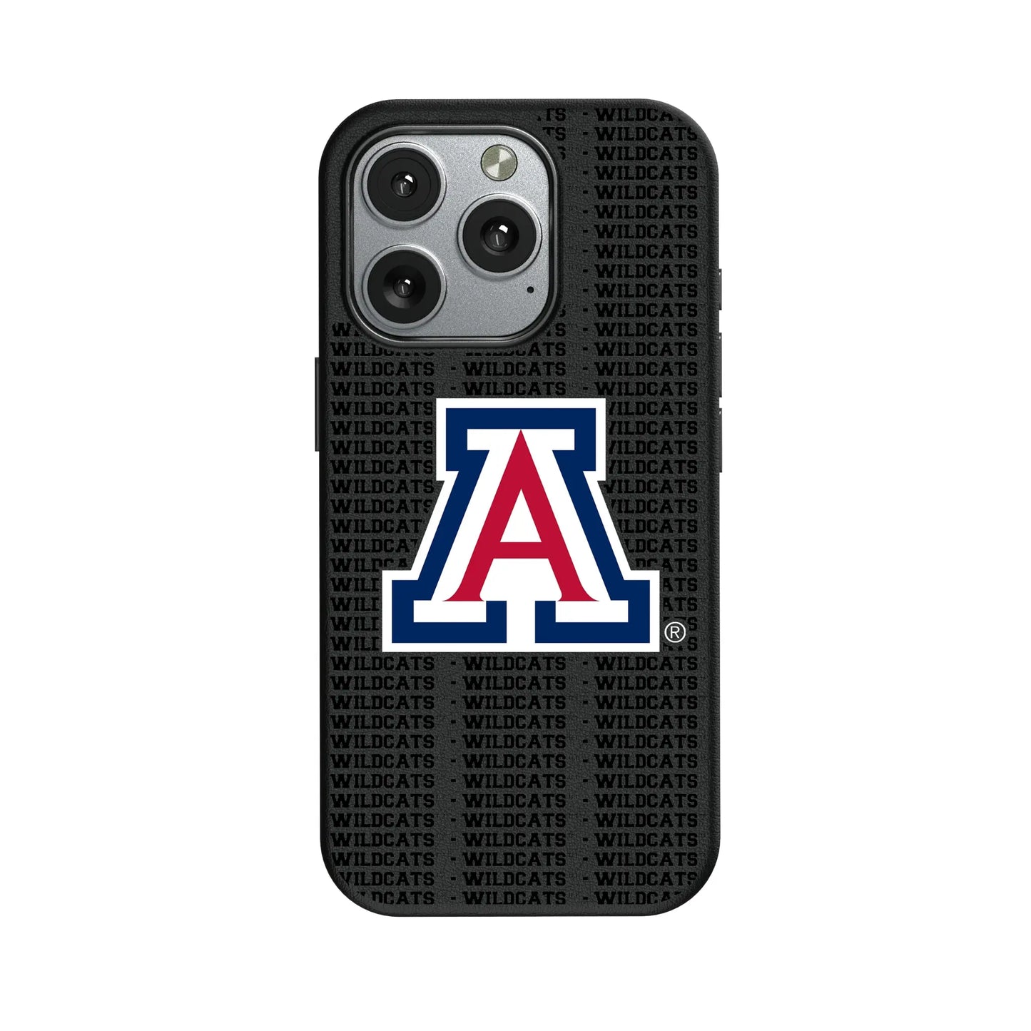 University of Arizona Wildcats Text Backdrop MagSafe Compatible Phone Case for Apple iPhone