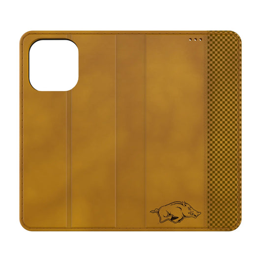 University of Arkansas Fayetteville Razorbacks Burn Folio Phone Case for Apple iPhone