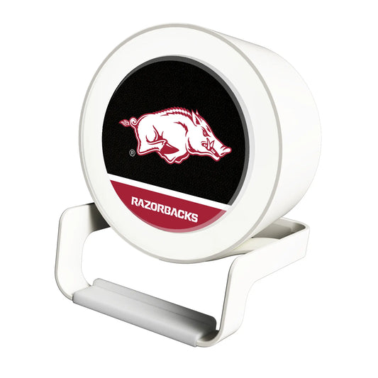 University of Arkansas Fayetteville Razorbacks Endzone Solid Night Light Charger and Bluetooth Speaker