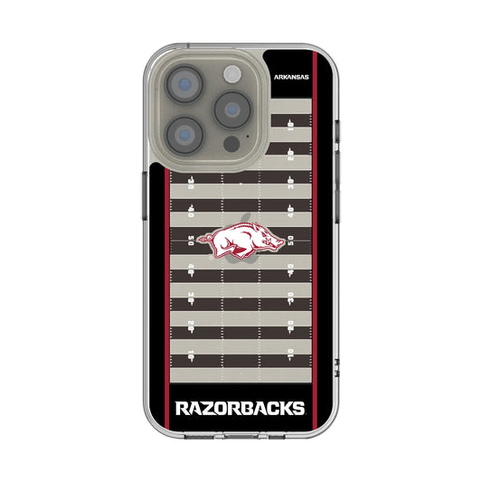 University of Arkansas Fayetteville Razorbacks Field Clear Phone Case for Apple iPhone