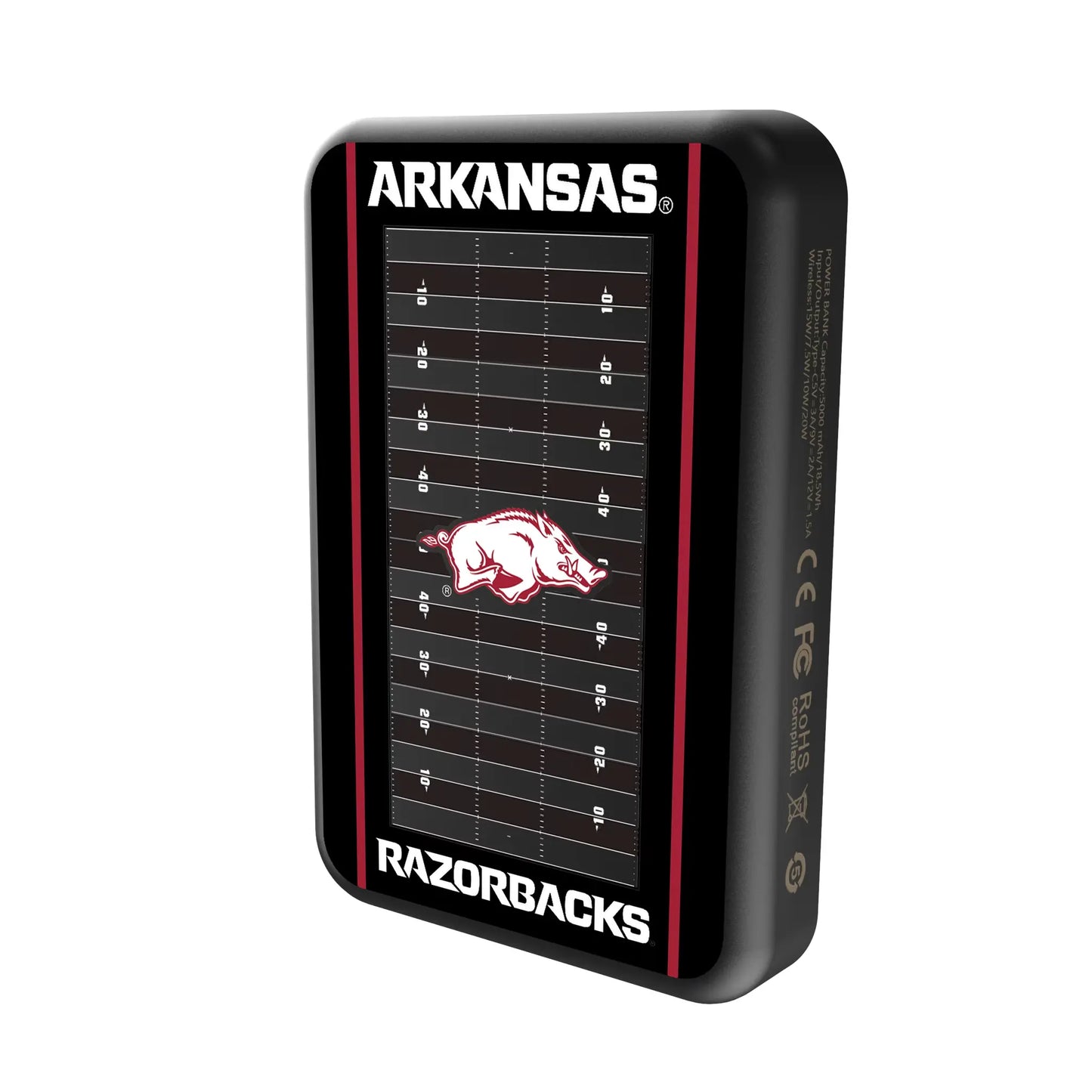 University of Arkansas Fayetteville Razorbacks Field Wireless Mag Power Bank