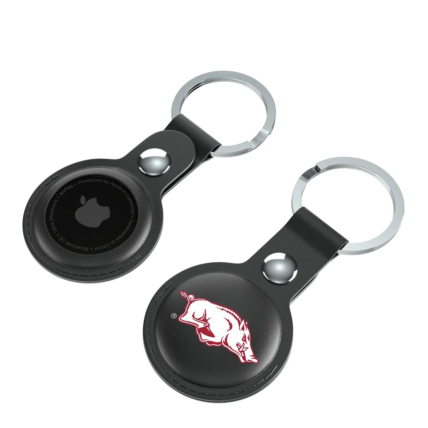 University of Arkansas Fayetteville Razorbacks Insignia Black Airtag Holder 2-Pack
