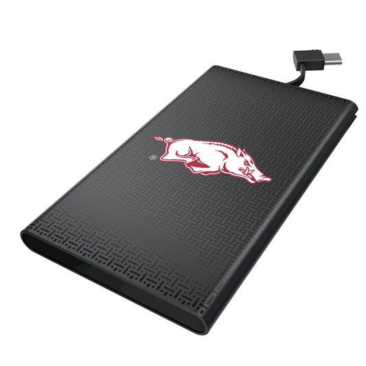 University of Arkansas Fayetteville Razorbacks Linen 5000mAh Flat Powerbank