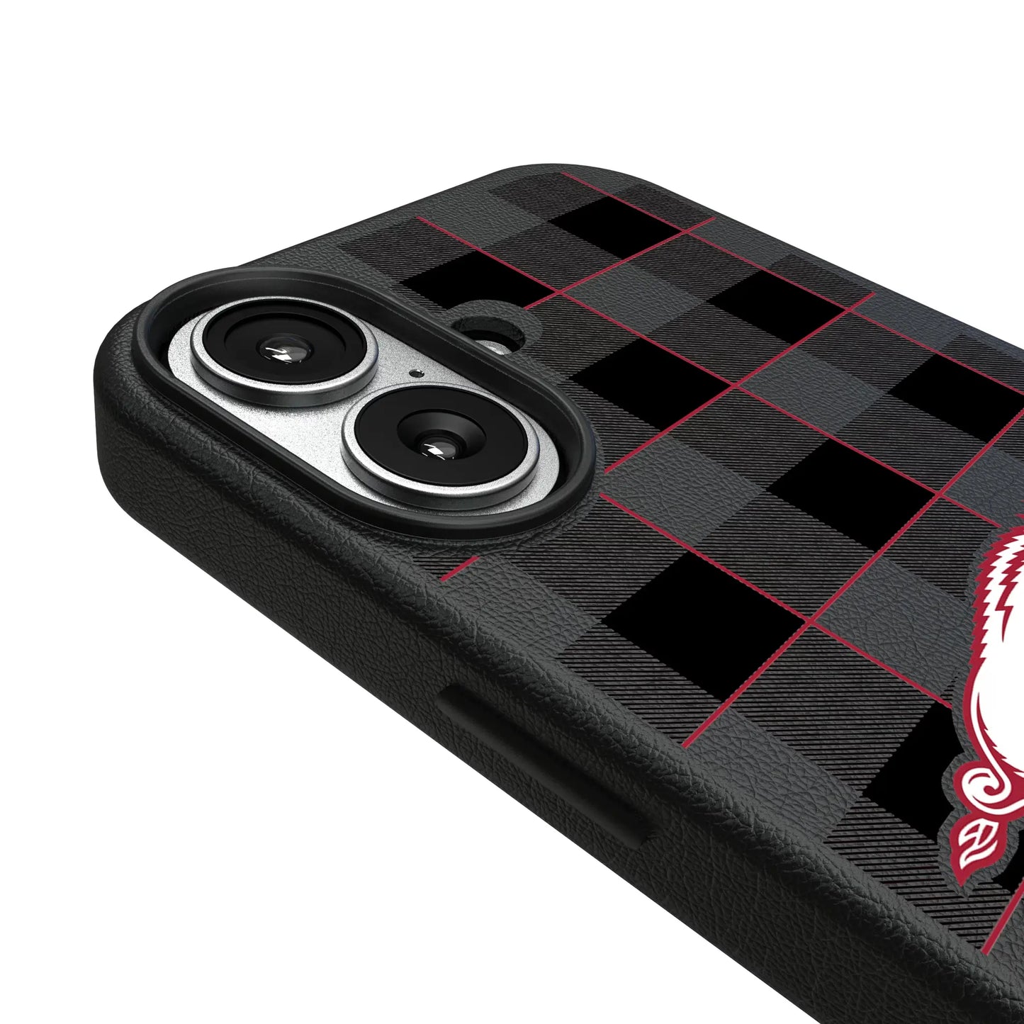 University of Arkansas Fayetteville Razorbacks Plaid MagSafe Compatible Phone Case for Apple iPhone