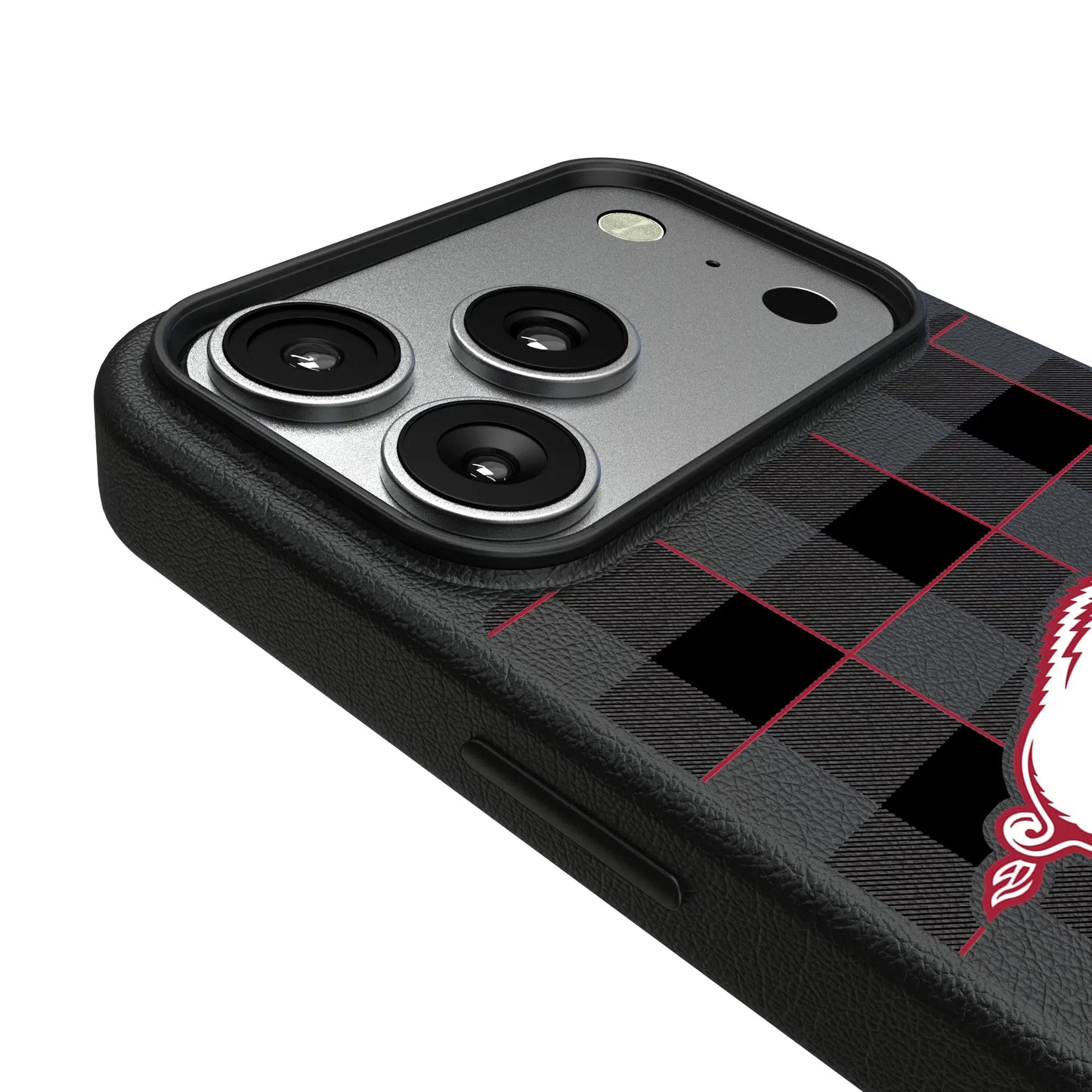 University of Arkansas Fayetteville Razorbacks Plaid MagSafe Compatible Phone Case for Apple iPhone