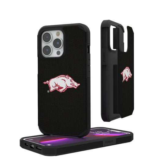 University of Arkansas Fayetteville Razorbacks Solid Rugged Phone Case for Apple iPhone