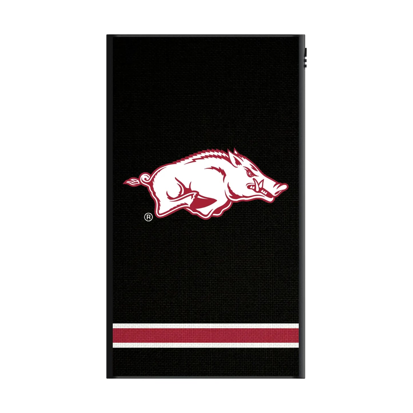 University of Arkansas Fayetteville Razorbacks Stripe 5000mAh Flat Powerbank