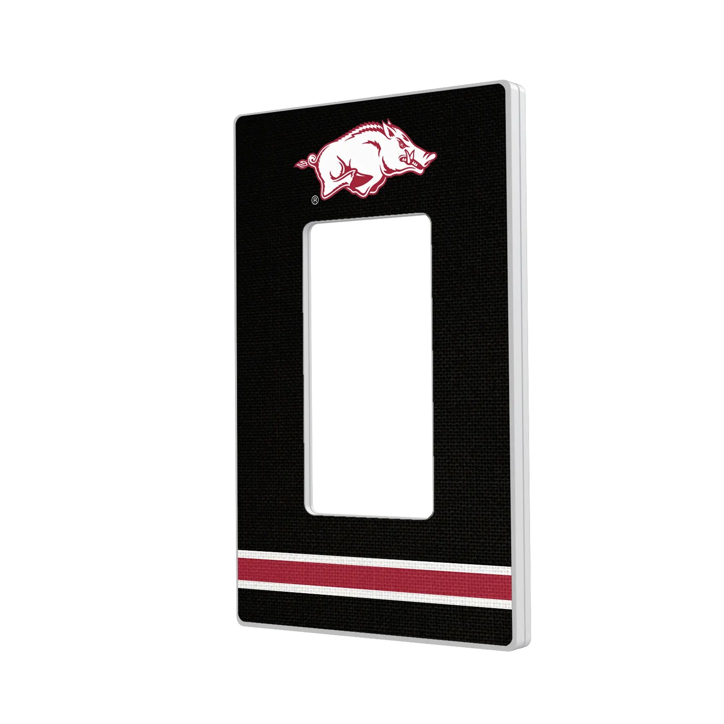 University of Arkansas Fayetteville Razorbacks Stripe Hidden-Screw Light Switch Plate