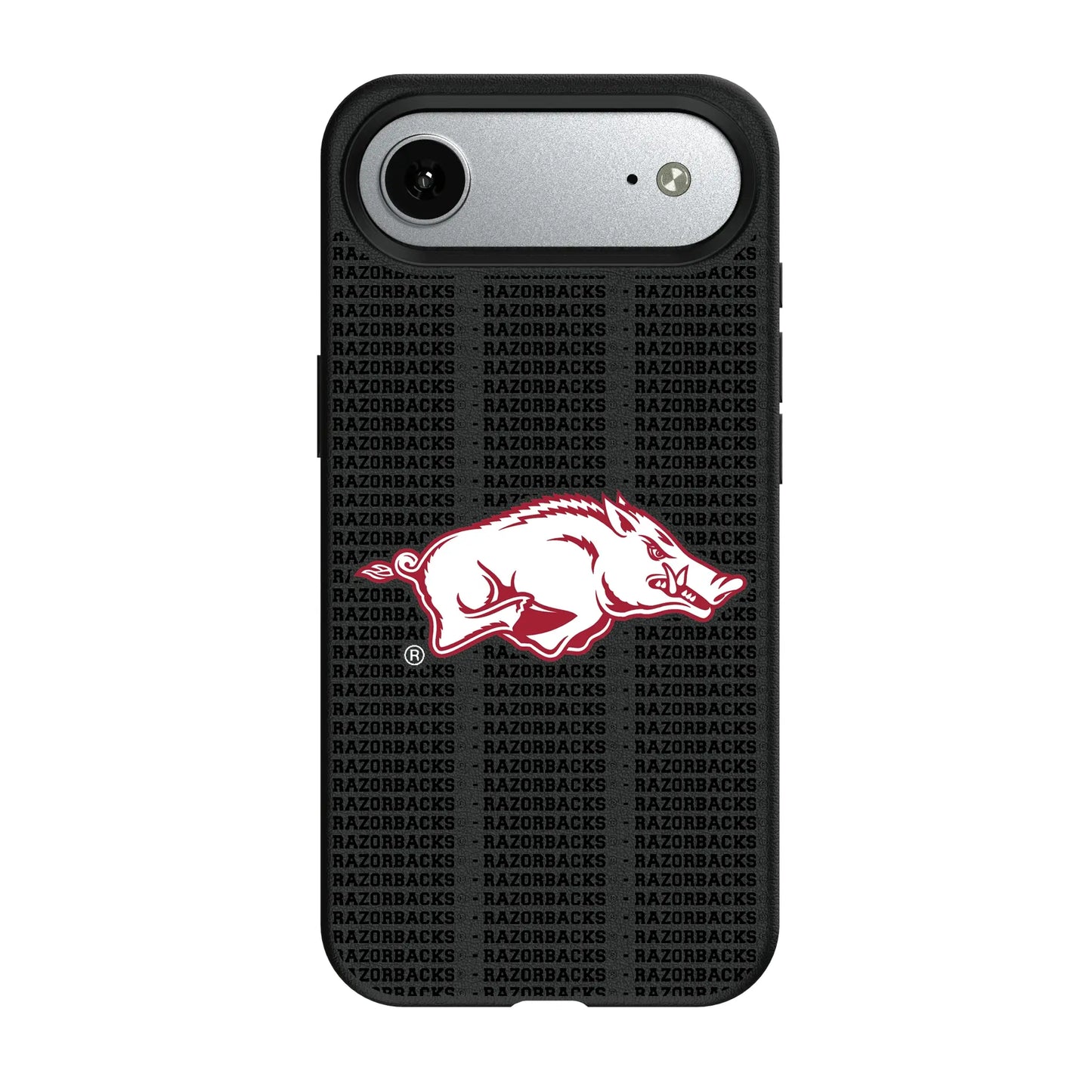 University of Arkansas Fayetteville Razorbacks Text Backdrop MagSafe Compatible Phone Case for Apple iPhone