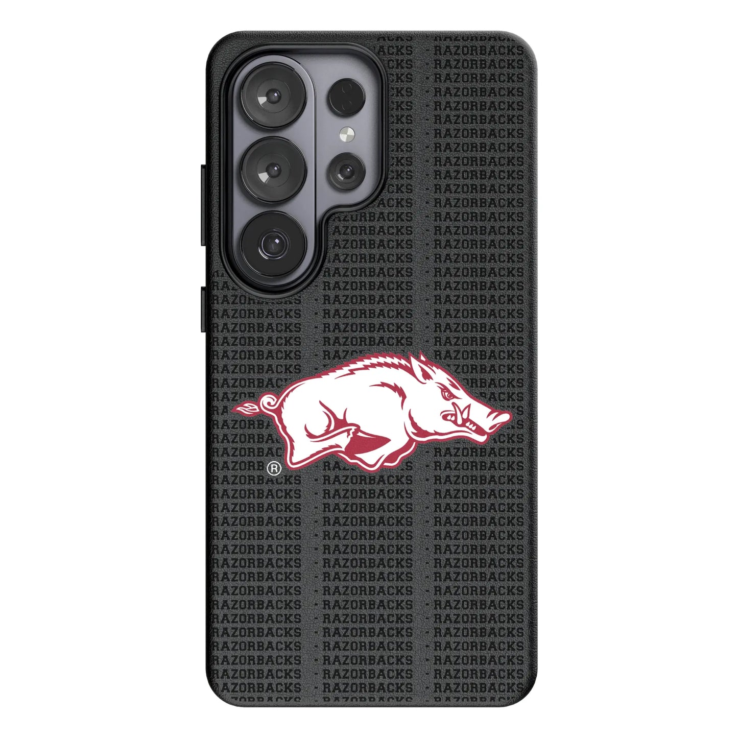 University of Arkansas Fayetteville Razorbacks Text Backdrop MagSafe Compatible Phone Case for Samsung Galaxy