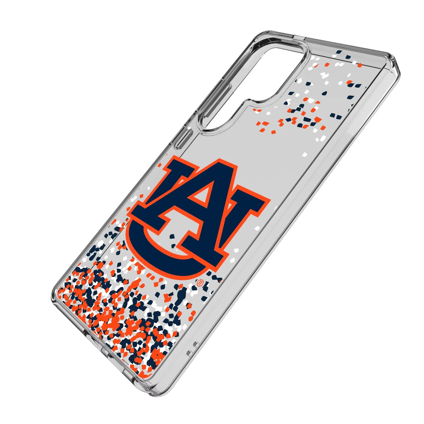 University of Auburn Tigers Confetti Clear Phone Case for Samsung Galaxy