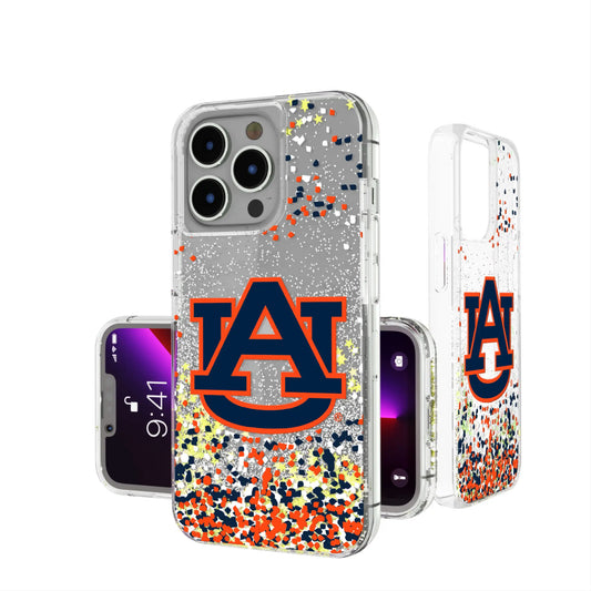 University of Auburn Tigers Confetti Glitter Phone Case for Apple iPhone