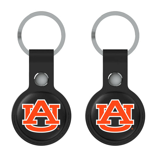 University of Auburn Tigers Insignia Black Airtag Holder 2-Pack