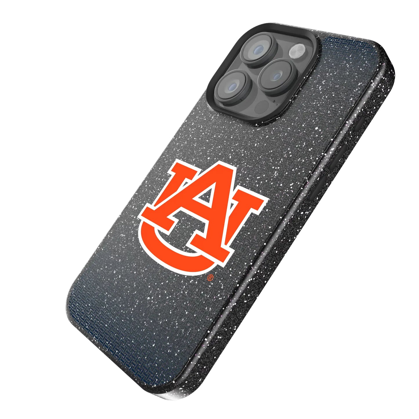 University of Auburn Tigers Linen Black Bling Phone Case for Apple iPhone