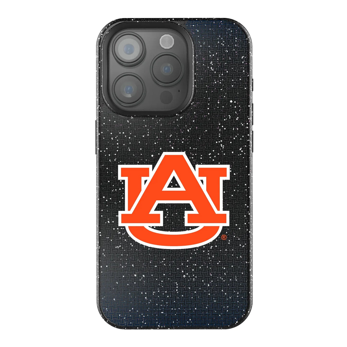 University of Auburn Tigers Linen Black Bling Phone Case for Apple iPhone