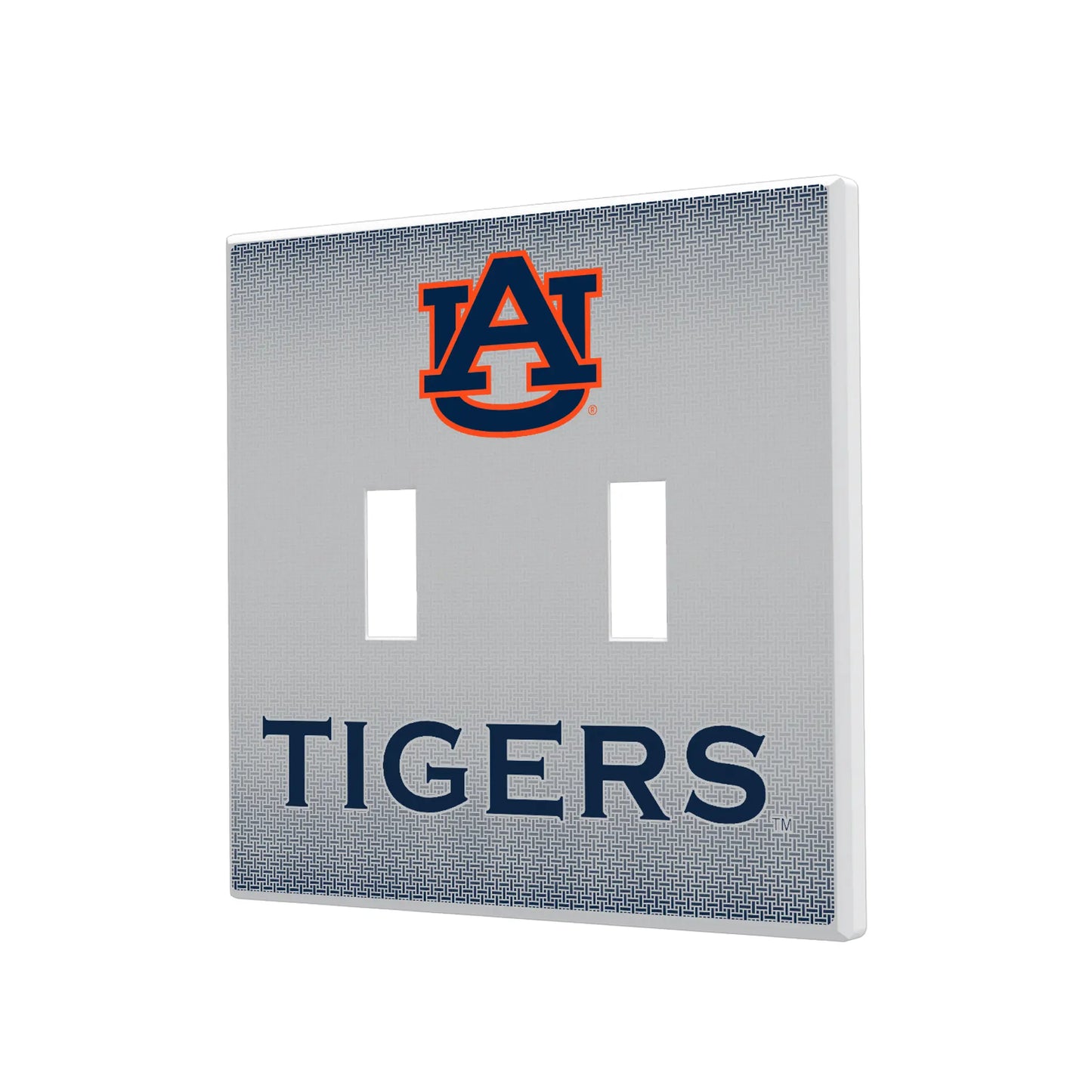 University of Auburn Tigers Linen Hidden-Screw Light Switch Plate