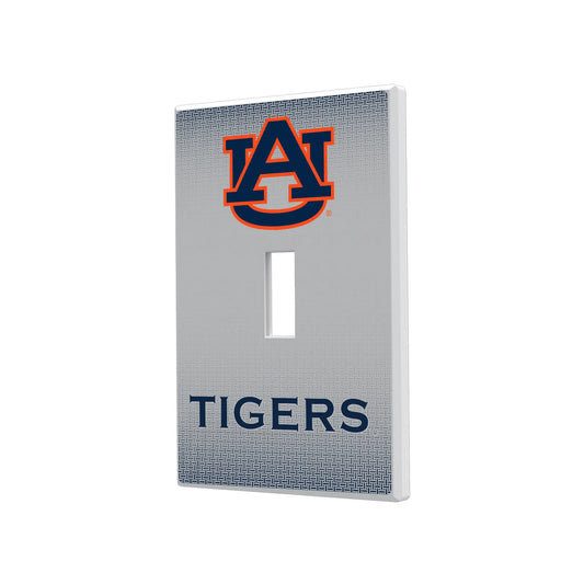 University of Auburn Tigers Linen Hidden-Screw Light Switch Plate