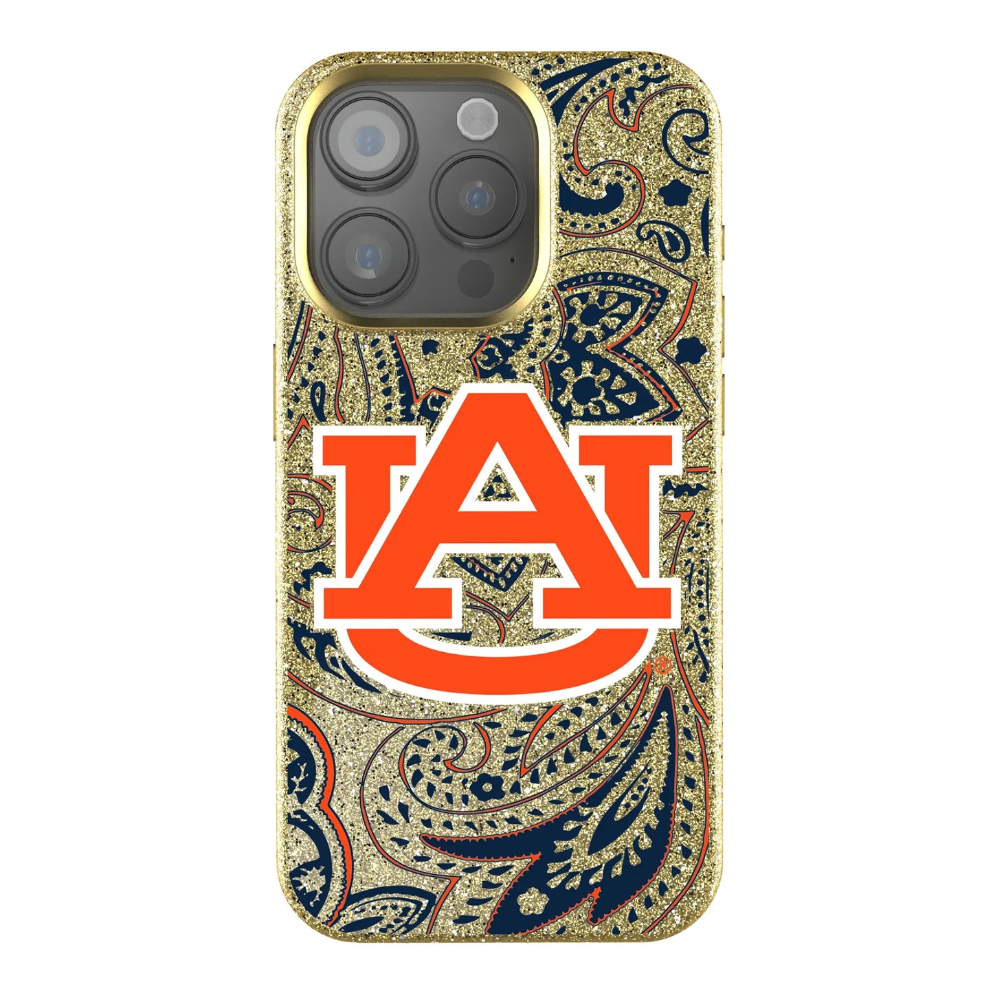 University of Auburn Tigers Paisley Bling Phone Case for Apple iPhone